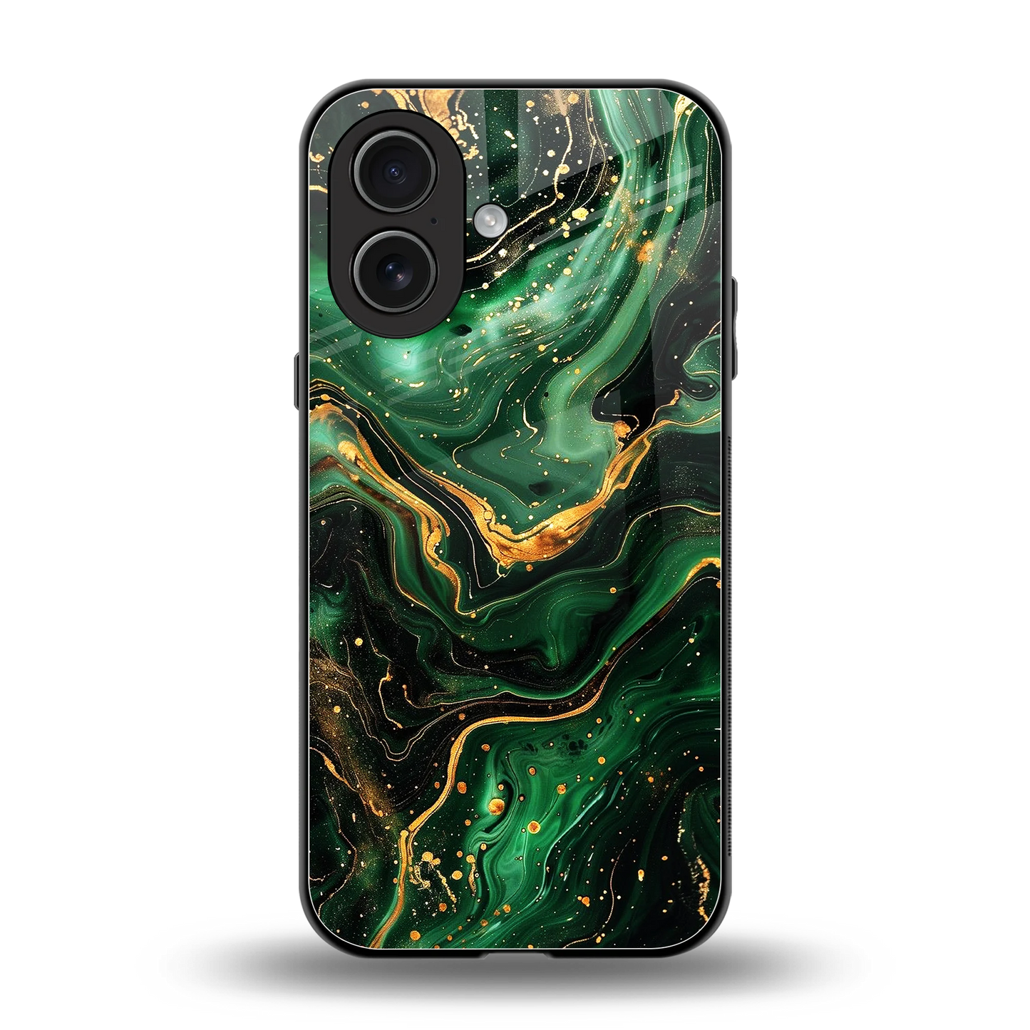 Golden Forest back phone cover | glass case for iphone 17