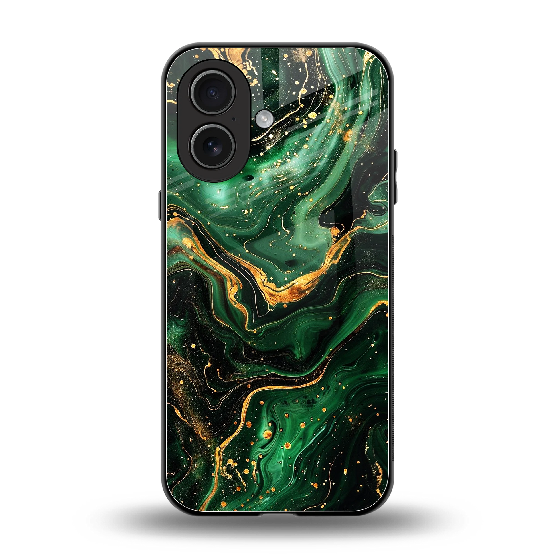 Golden Forest back phone cover | glass case for iphone 17