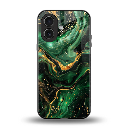 Golden Forest back phone cover | glass case for iphone 17