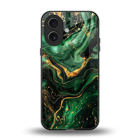 Golden Forest back phone cover | glass case for iphone 17