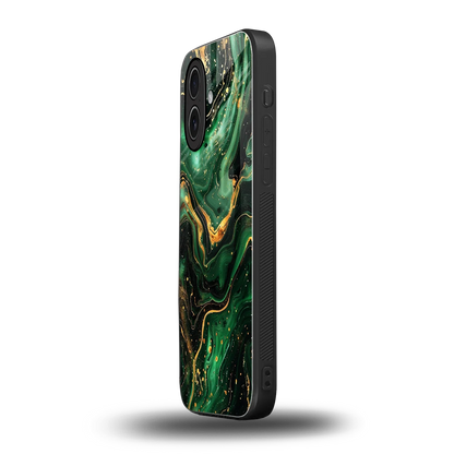 Golden Forest iphone 17 mobile cover | shockproof glass phone case