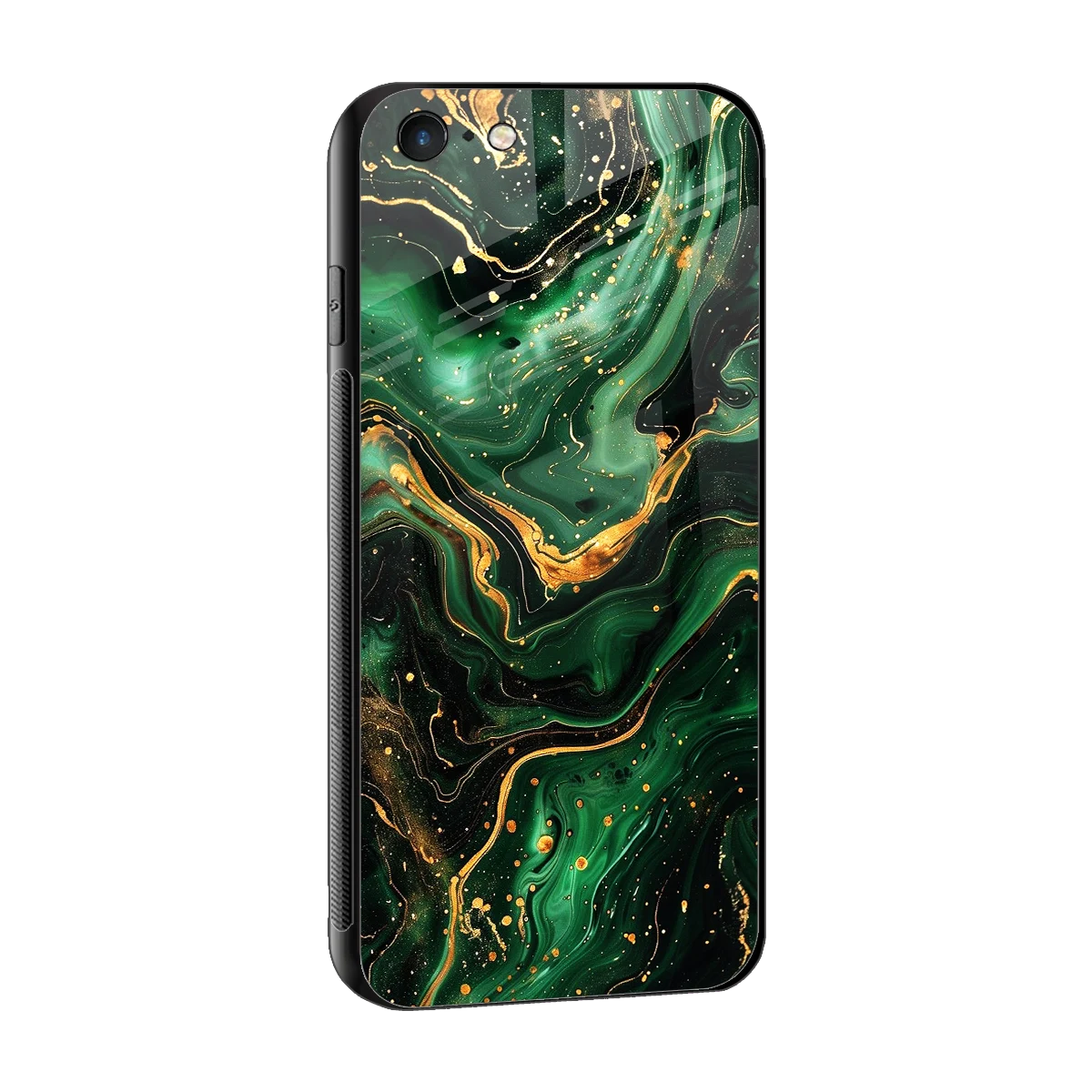 Golden Forest sleek iphone 6 cover with tempered glass back and TPU edges