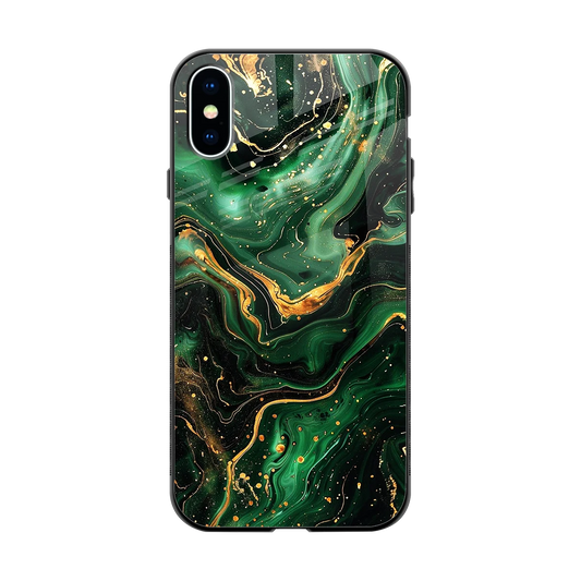 Golden Forest back phone cover | glass case for iphone x