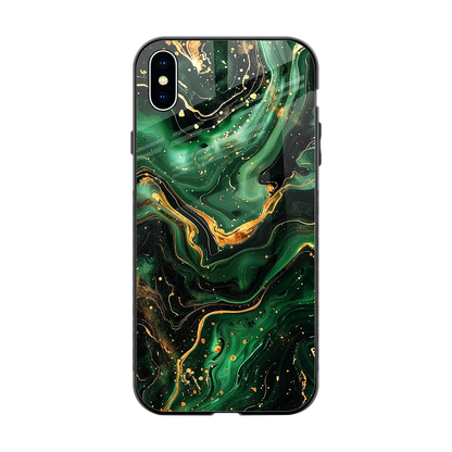 Golden Forest back phone cover | glass case for iphone xs max