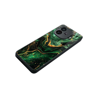 Golden Forest stylish phone case for iqoo neo 10r 5g | glossy glass and slim fit