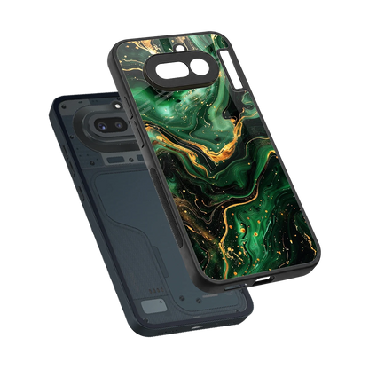 Golden Forest sleek nothing phone 4a cover with tempered glass back and TPU edges