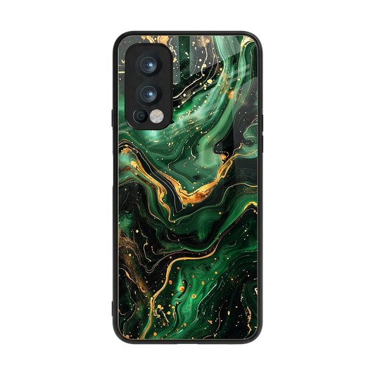 Golden Forest back phone cover | glass case for oneplus nord 2