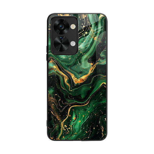 Golden Forest back phone cover | glass case for oneplus nord 2t
