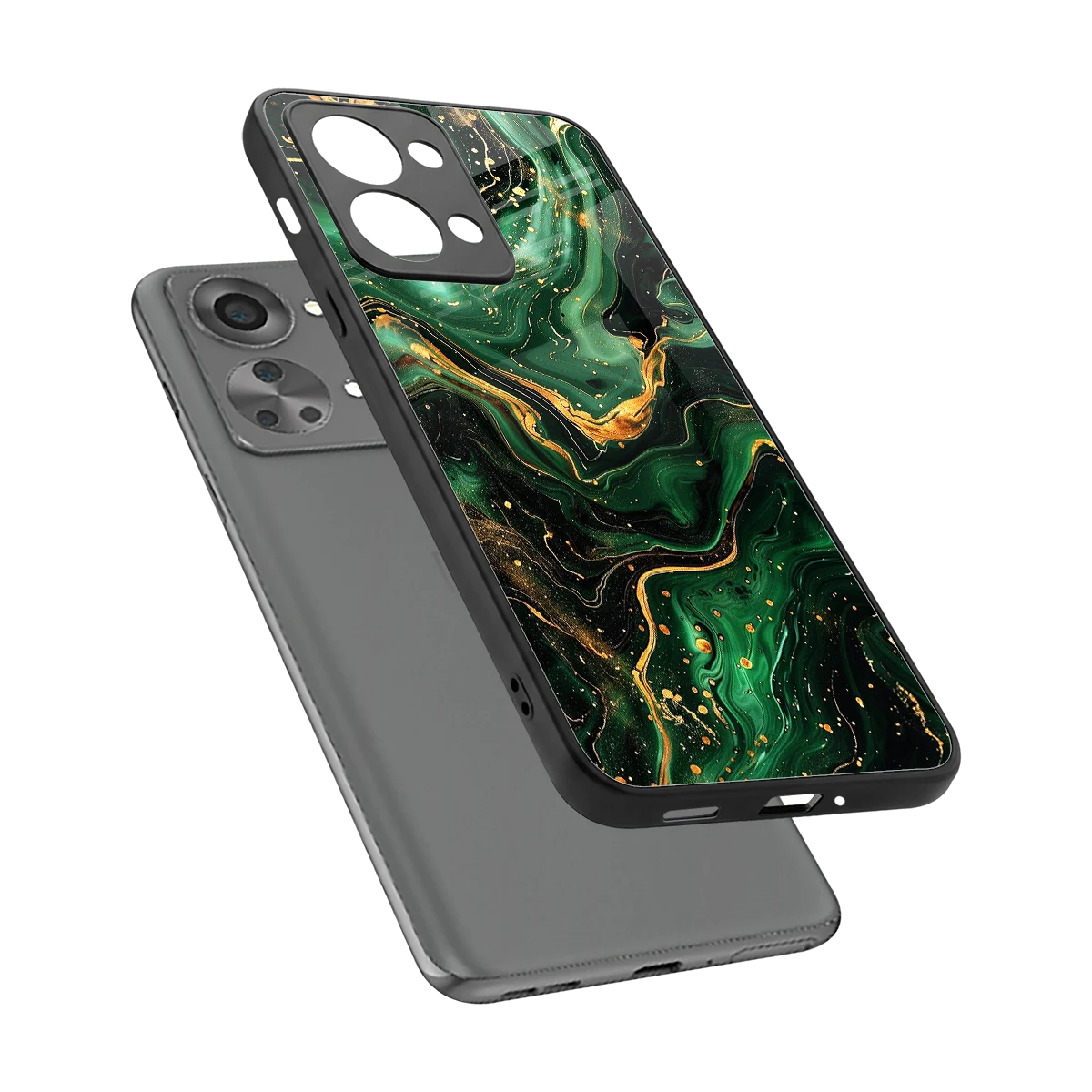 Golden Forest sleek oneplus nord 2t cover with tempered glass back and TPU edges