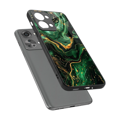 Golden Forest sleek oneplus nord 2t cover with tempered glass back and TPU edges