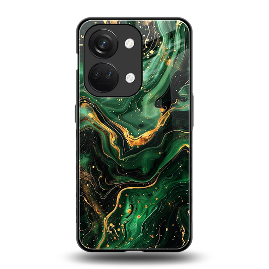 Golden Forest back phone cover | glass case for oneplus nord 3