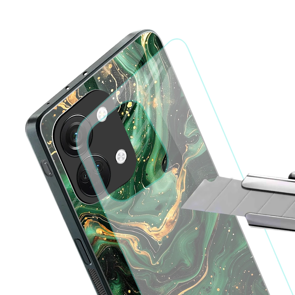 Golden Forest stylish phone case for oneplus nord 3 | glossy glass and slim fit