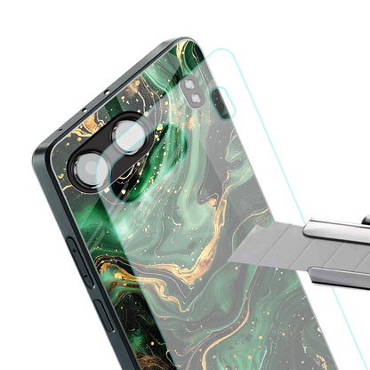 Golden Forest stylish phone case for oneplus nord 4 | glossy glass and slim fit