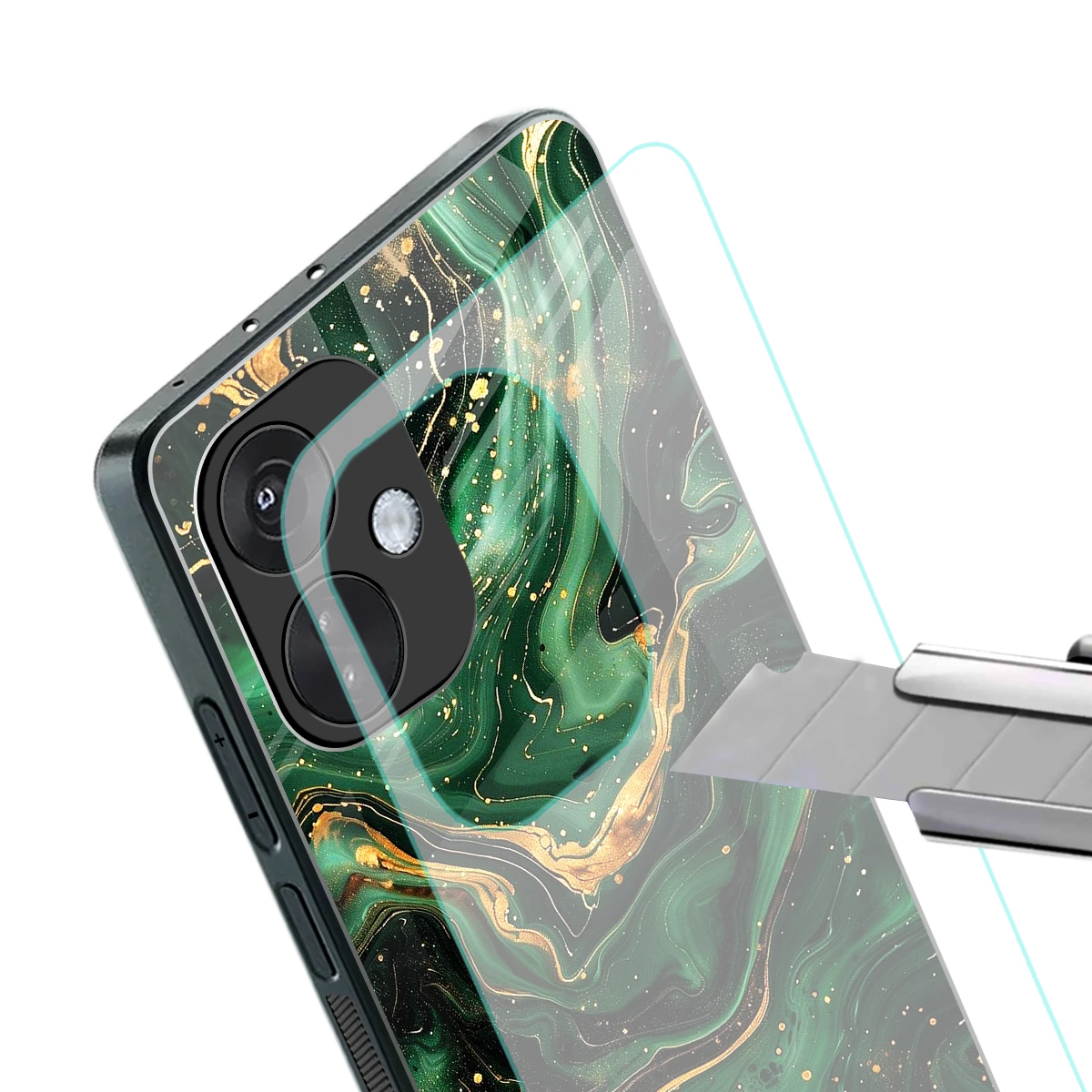 Golden Forest stylish phone case for oneplus nord ce 3 | glossy glass and slim fit