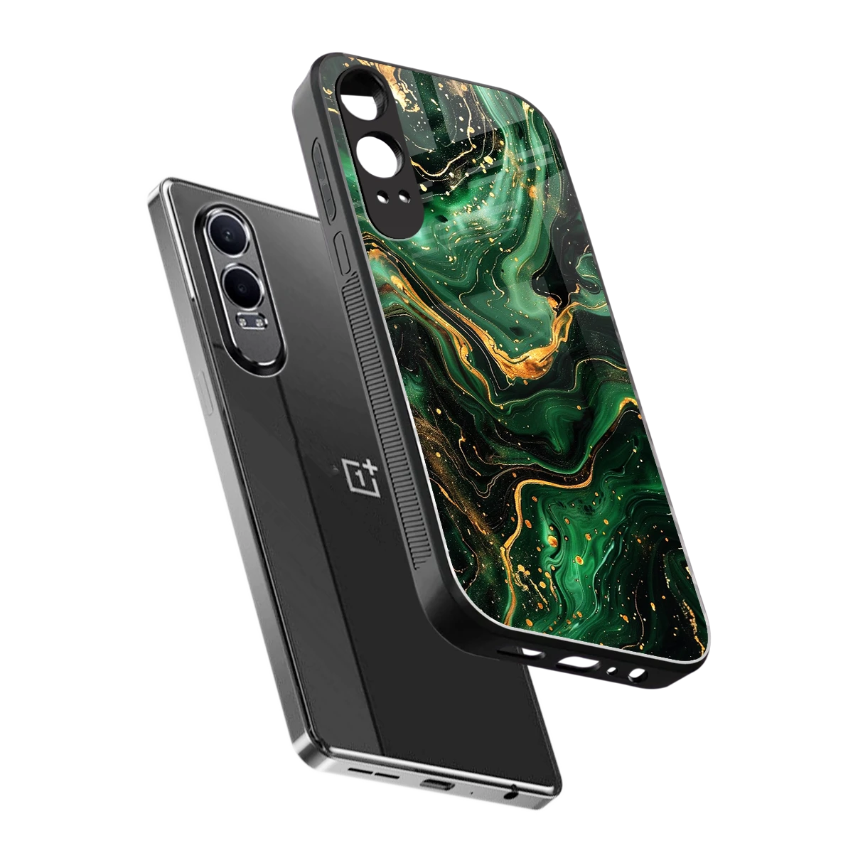 Golden Forest sleek oneplus nord ce 4 lite cover with tempered glass back and TPU edges