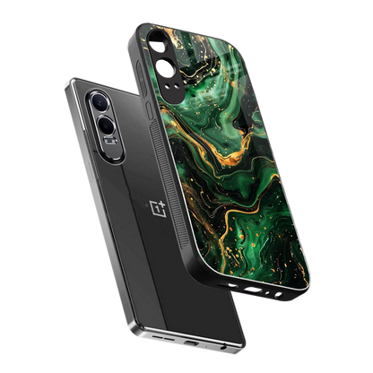 Golden Forest sleek oneplus nord ce 4 lite cover with tempered glass back and TPU edges