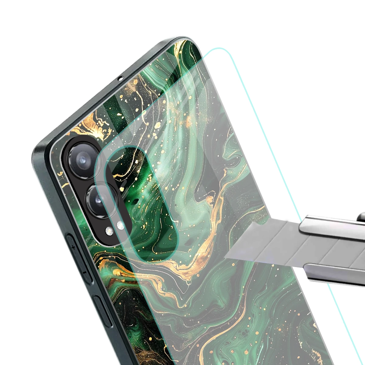 Golden Forest stylish phone case for oneplus nord ce 4 lite | glossy glass and slim fit