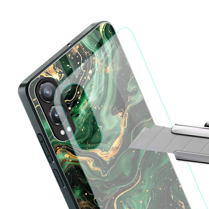 Golden Forest stylish phone case for oneplus nord ce 4 lite | glossy glass and slim fit