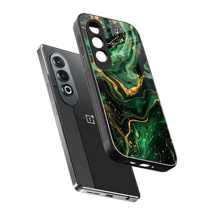 Golden Forest sleek oneplus nord ce 4 cover with tempered glass back and TPU edges