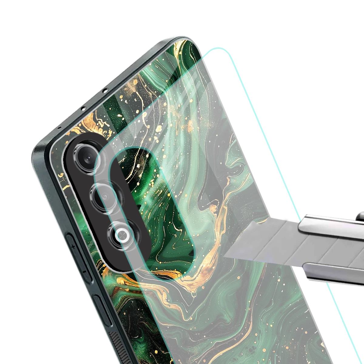 Golden Forest stylish phone case for oneplus nord ce 4 | glossy glass and slim fit