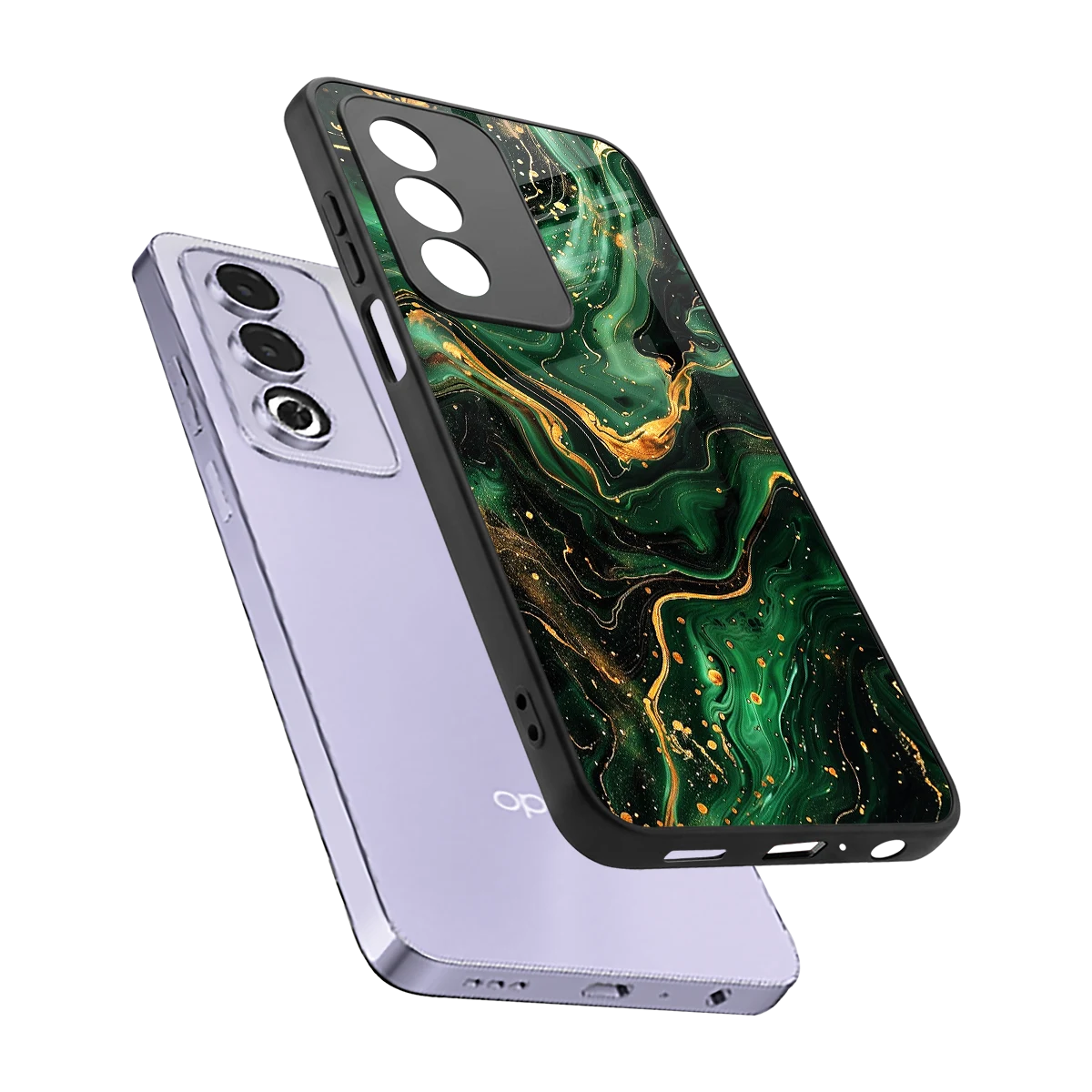 Golden Forest sleek oppo a3 pro cover with tempered glass back and TPU edges