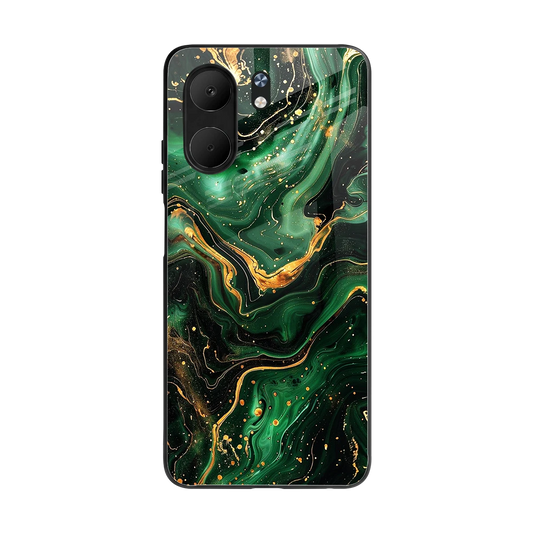 Golden Forest back phone cover | glass case for oppo a5x 5g