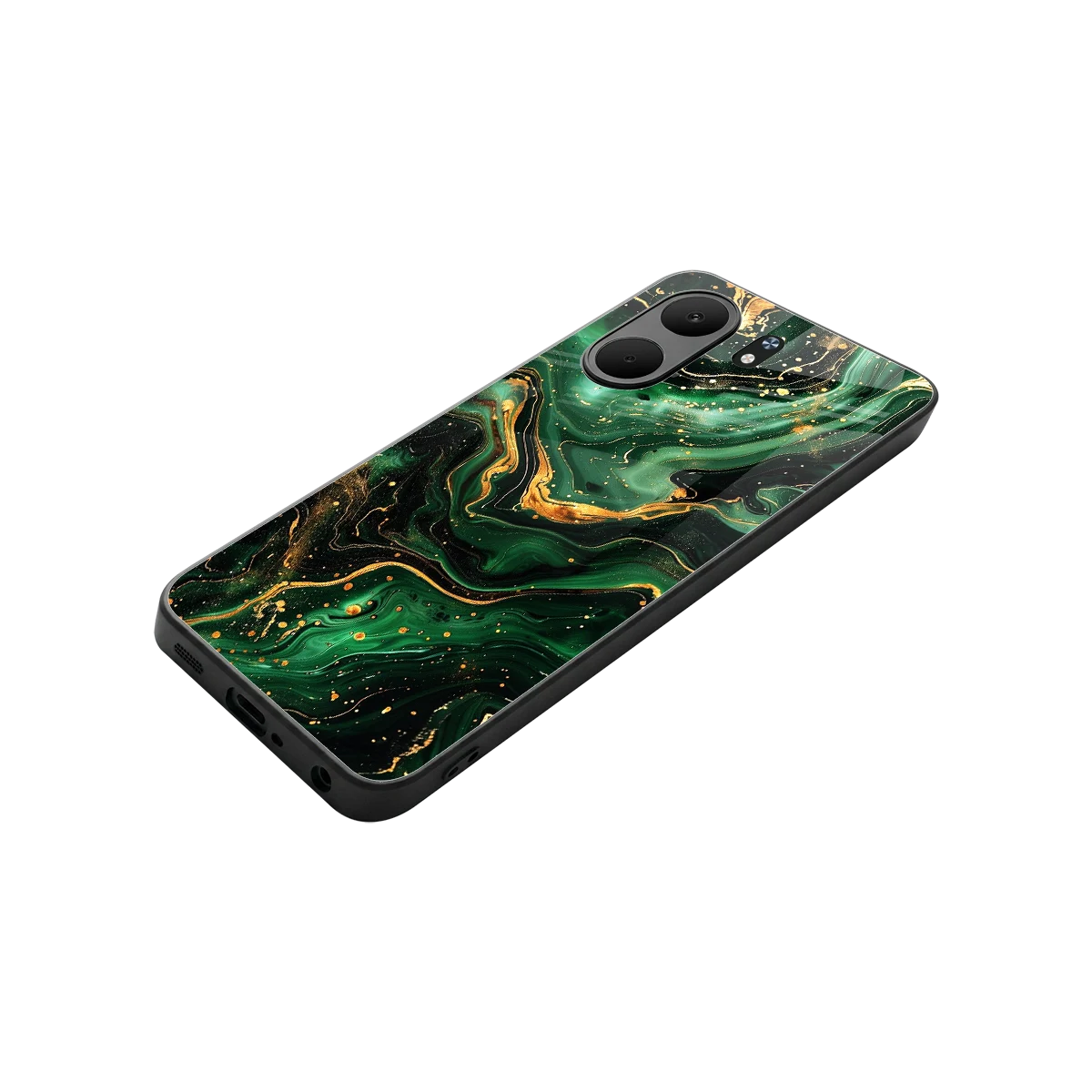 Golden Forest stylish phone case for oppo a5x 5g | glossy glass and slim fit
