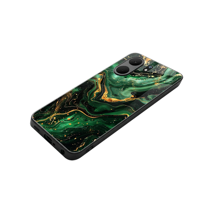 Golden Forest stylish phone case for oppo a5x 5g | glossy glass and slim fit