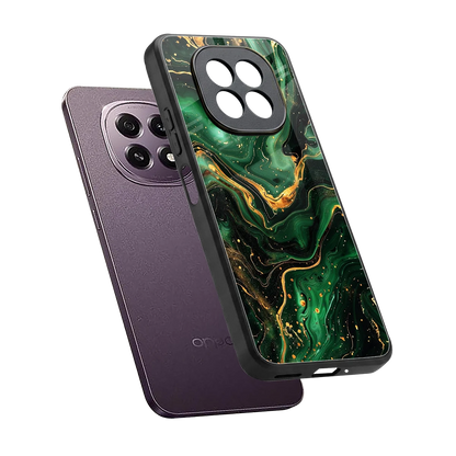 Golden Forest sleek oppo f29 5g cover with tempered glass back and TPU edges