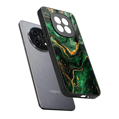 Golden Forest sleek oppo f29 pro 5g cover with tempered glass back and TPU edges