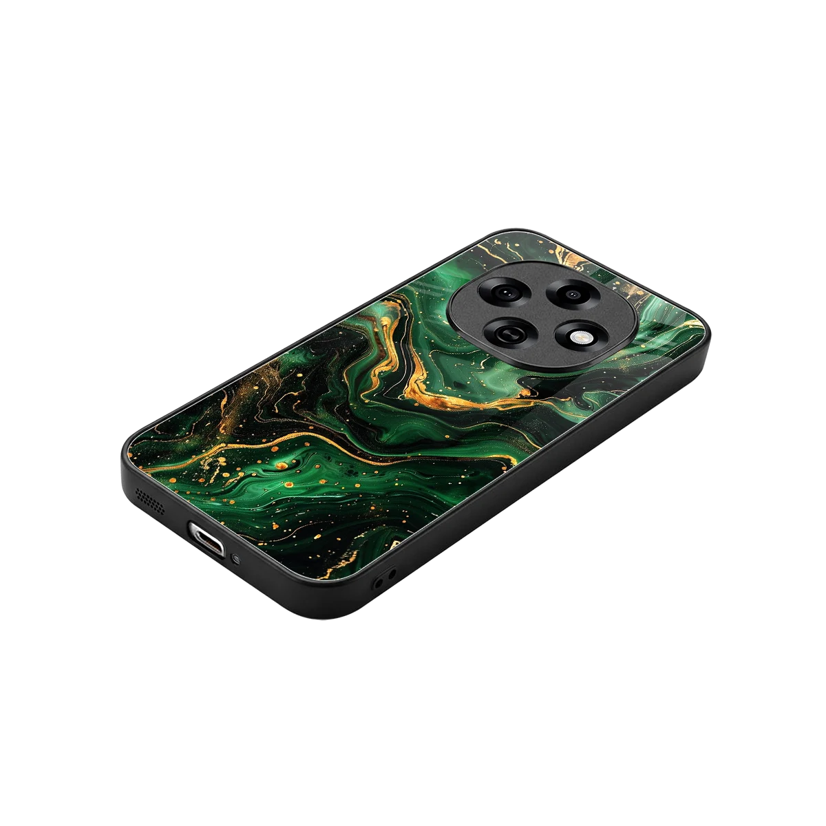 Golden Forest stylish phone case for oppo f31 pro 5g | glossy glass and slim fit