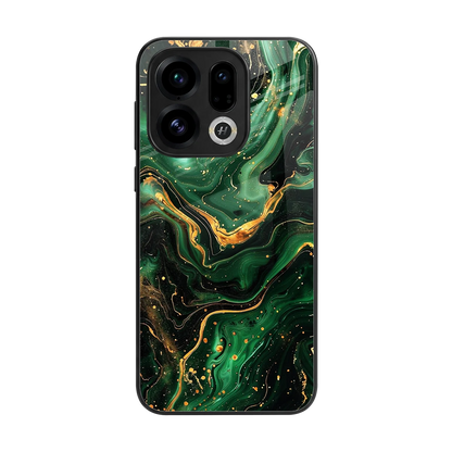 Golden Forest back phone cover | glass case for oppo find x9