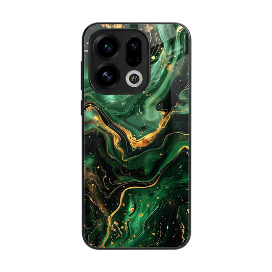 Golden Forest back phone cover | glass case for oppo find x9