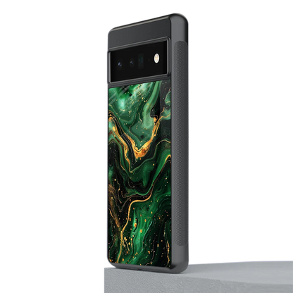 Golden Forest stylish phone case for google pixel 6 pro | glossy glass and slim fit