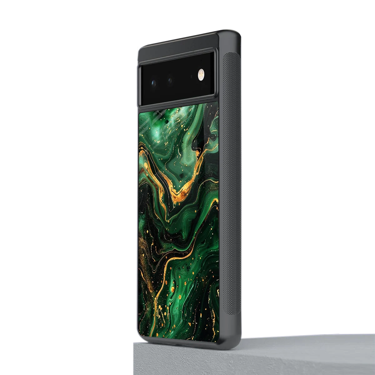 Golden Forest stylish phone case for google pixel 6a | glossy glass and slim fit