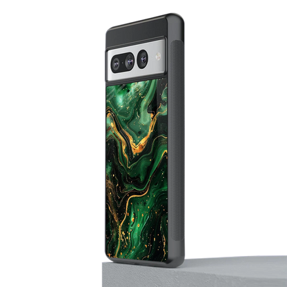 Golden Forest stylish phone case for google pixel 7 pro | glossy glass and slim fit