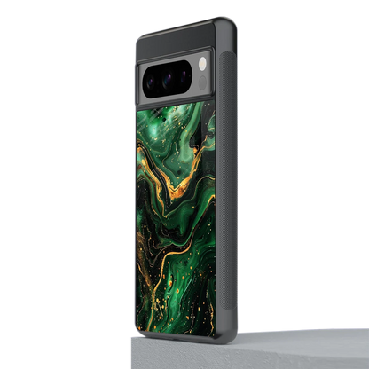 Golden Forest stylish phone case for google pixel 8 pro | glossy glass and slim fit