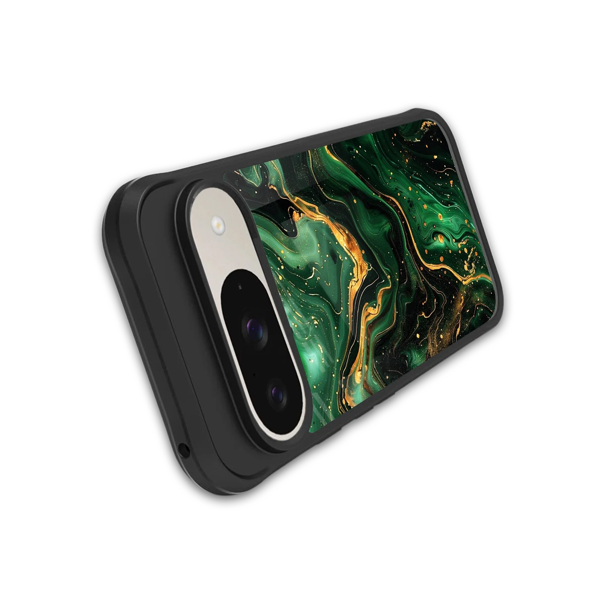 Golden Forest stylish phone case for google pixel 9 | glossy glass and slim fit