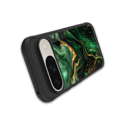 Golden Forest stylish phone case for google pixel 9 | glossy glass and slim fit