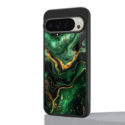 Golden Forest google pixel 9 pro mobile cover | shockproof glass phone case
