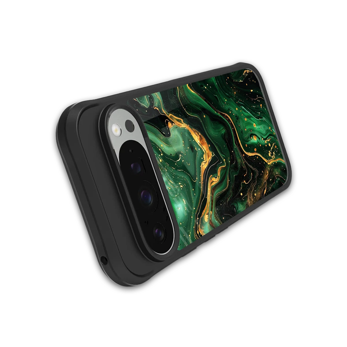 Golden Forest stylish phone case for google pixel 9 pro xl | glossy glass and slim fit