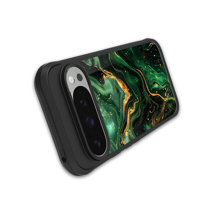 Golden Forest stylish phone case for google pixel 9 pro xl | glossy glass and slim fit