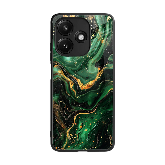 Golden Forest back phone cover | glass case for redmi 12 5g