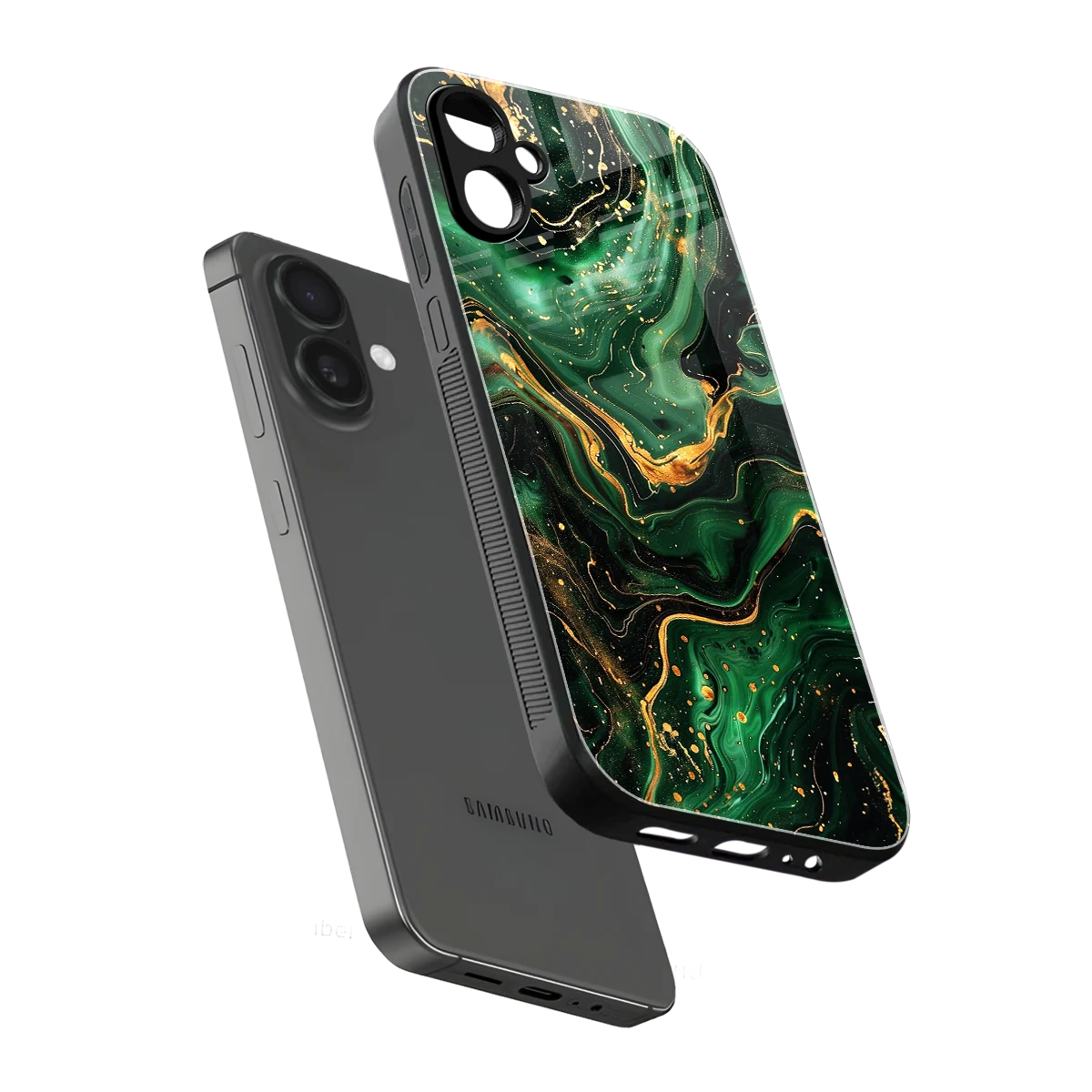 Golden Forest sleek samsung galaxy a06 5g cover with tempered glass back and TPU edges