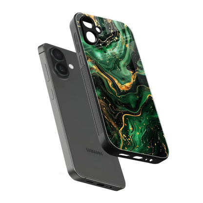 Golden Forest sleek samsung galaxy a06 5g cover with tempered glass back and TPU edges