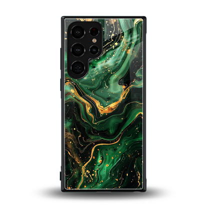 Golden Forest back phone cover | glass case for samsung galaxy s23 ultra