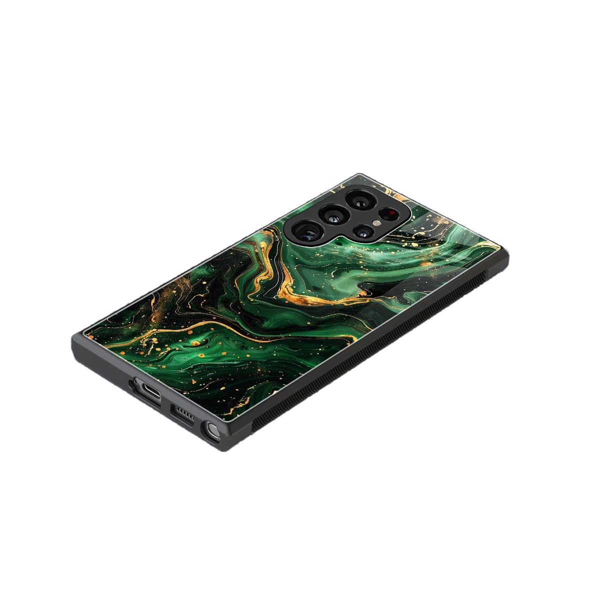 Golden Forest stylish phone case for samsung galaxy s23 ultra | glossy glass and slim fit