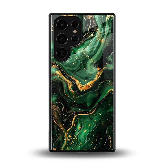 Golden Forest back phone cover | glass case for samsung galaxy s25 ultra