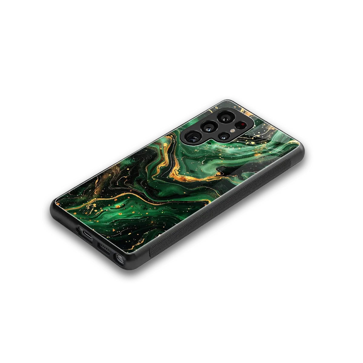 Golden Forest stylish phone case for samsung galaxy s25 ultra | glossy glass and slim fit
