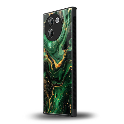 Golden Forest vivo v30e mobile cover | shockproof glass phone case